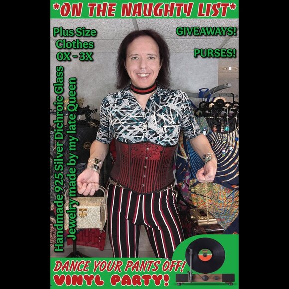 Jewelry - NAUGHTY LIST * DANCE POSH SHOW ♥ 925 Dichroic Glass & Purses plus 0X-3X Tops!